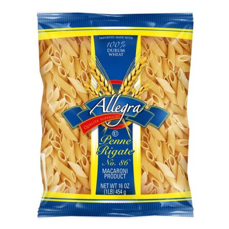 ALLEGRA PASTA PENNE RIGATE 16OZ