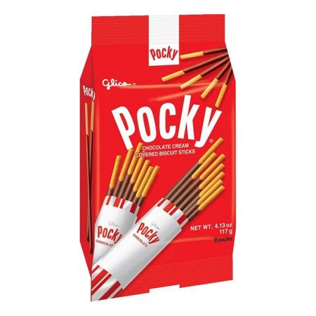 GLICO POCKY CHOC FAM SIZE 4.13OZ