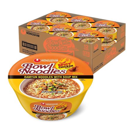 NONGSHIM BOWL NOODLES SPICY CHICKEN 12/ 3.03 OZ
